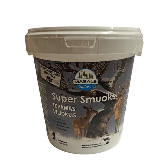 SuperSmuoks – intensyvaus kvapo tepamas vilioklis žvėrims (1.5 kg) - Masals