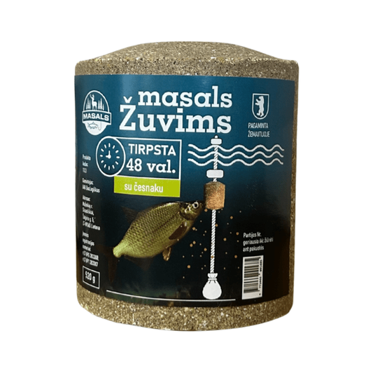 Masals žuvims su česnaku – natūralus 48 val. tirpstantis jaukas, 550g