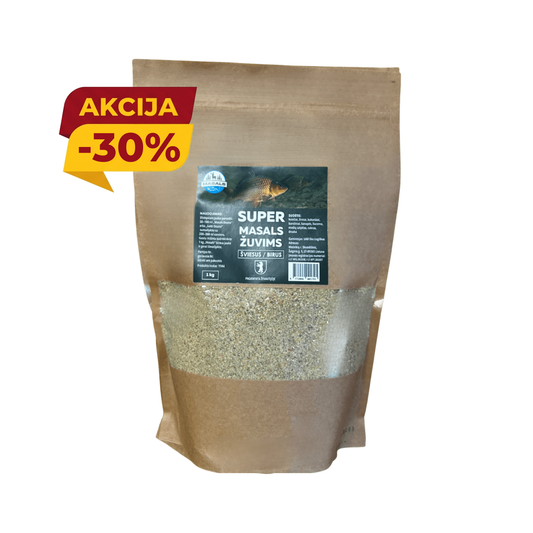 Šviesus birus jaukas žuvims, 1 kg