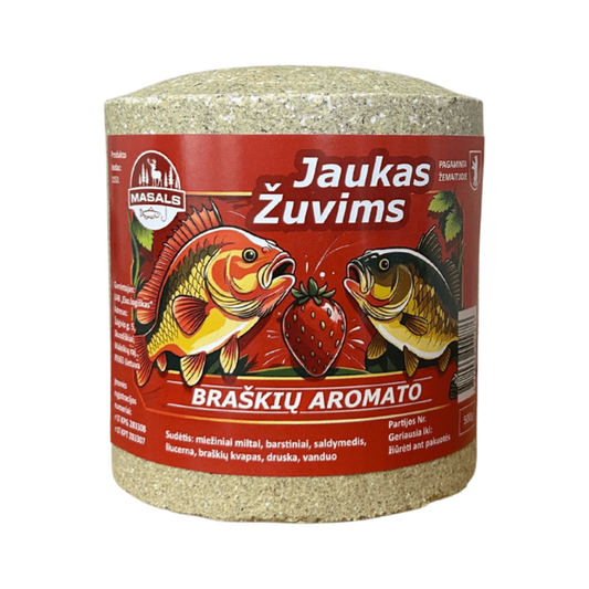 Masals žuvims - braškių aromato, 500 g