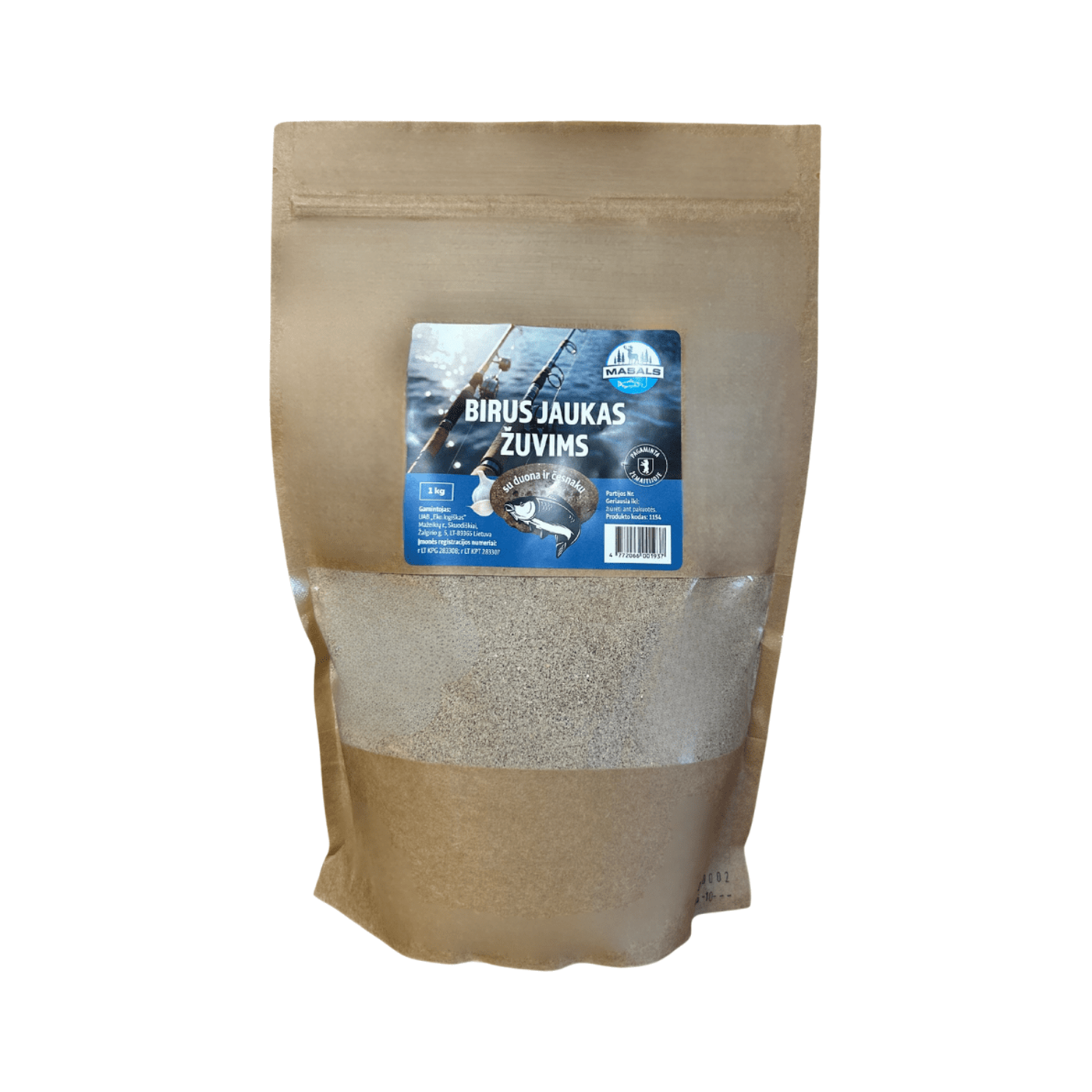 Birus jaukas žuvims, su duona ir česnaku, 1 kg