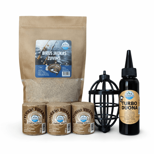 Atrinktas žvejybos komplektas