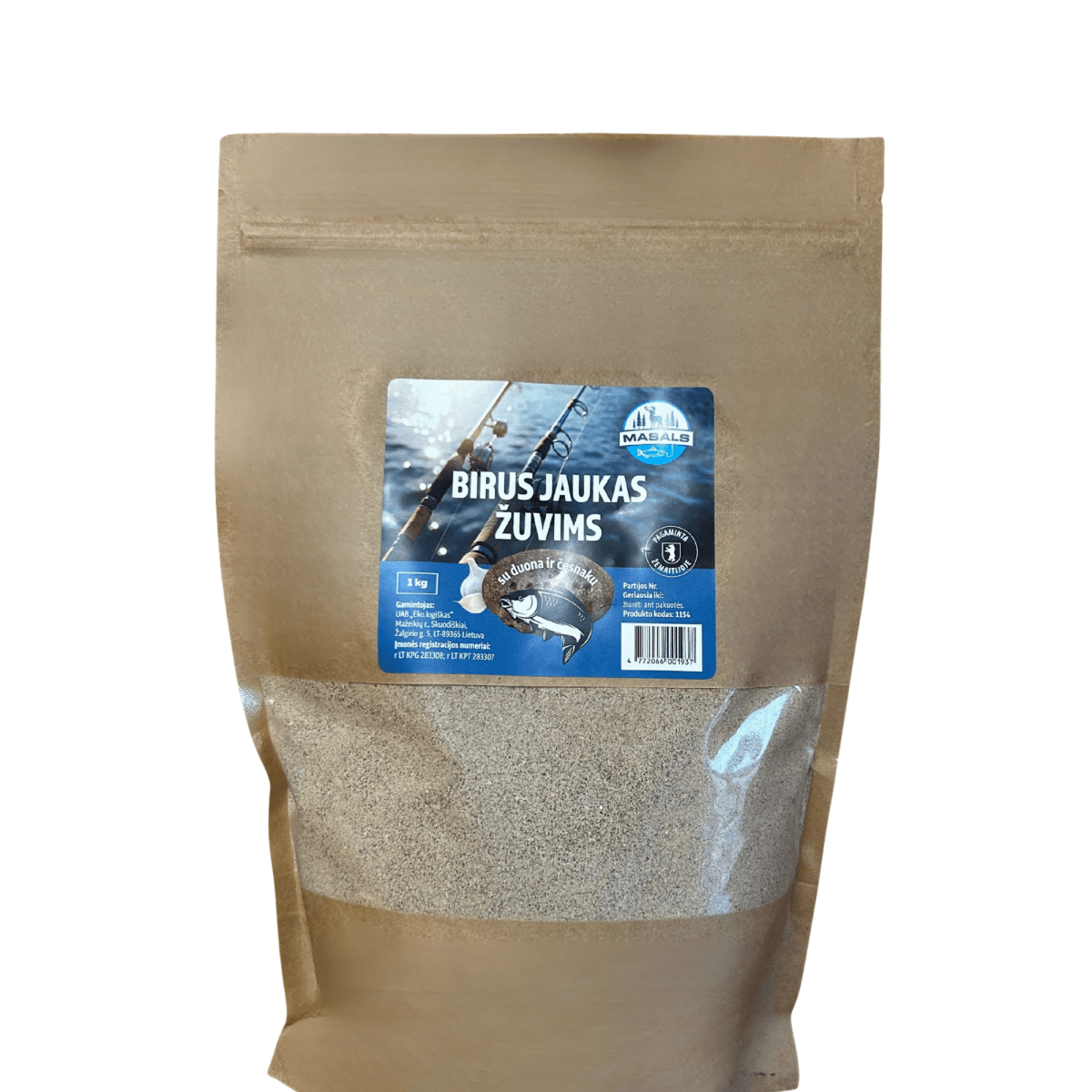 Birus jaukas žuvims, su duona ir česnaku, 1 kg