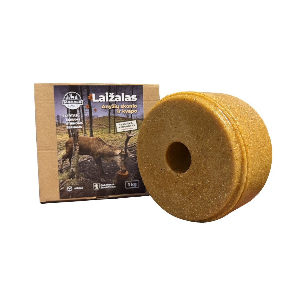 Masals anyžių laižalas šalia pakuotės „Laižalas. Anyžių skonio ir kvapo“, 1 kg