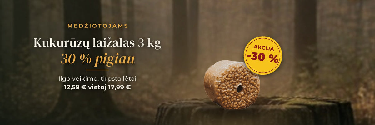 Kukurūzų laižalas 3 kg 30 % pigiau