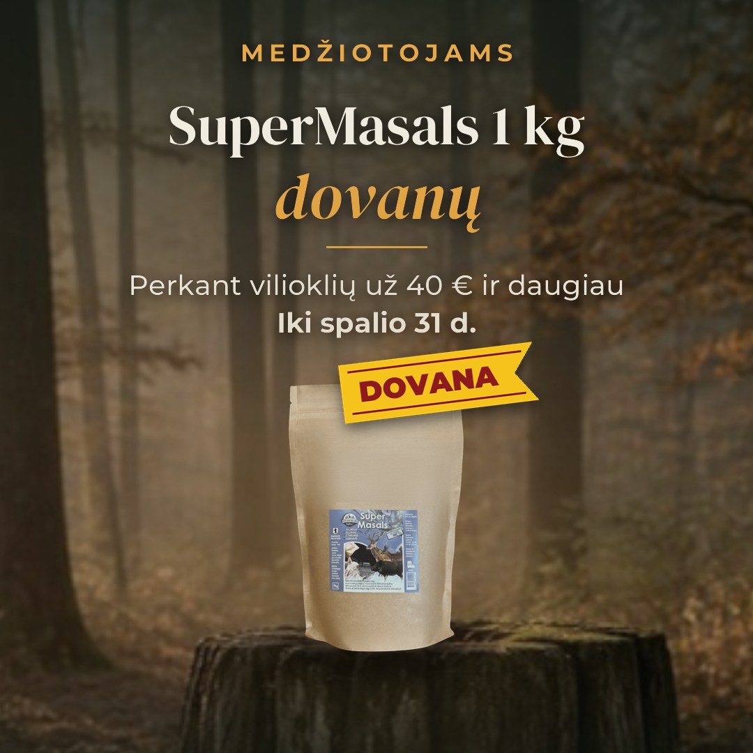 SuperMasals 1 kg dovanų perkant vilioklių už 40 € ir daugiau