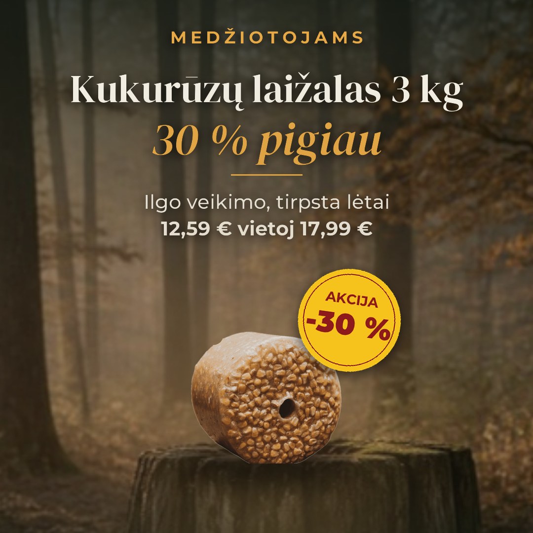 Kukurūzų laižalas 3 kg 30 % pigiau