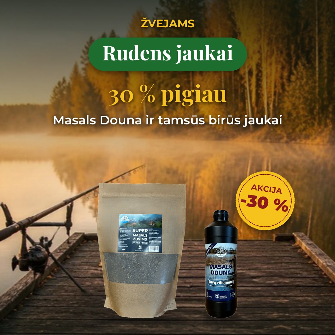 Rudens jaukai žvejams 30 % pigiau