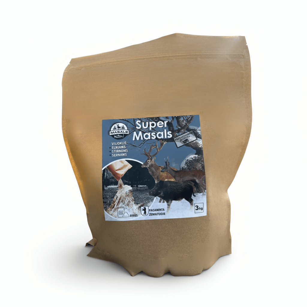 Vilioklis šernams, elniams, stirnoms - SuperMasals, 3 kg.
