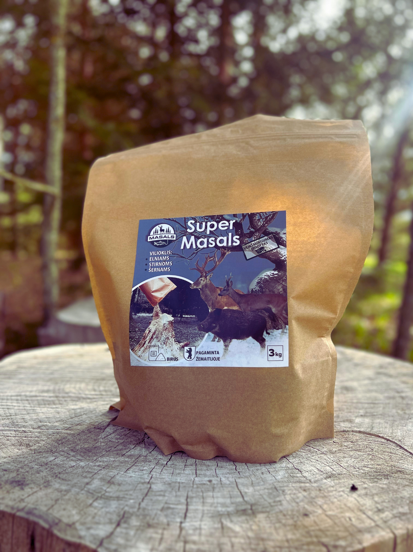 Vilioklis šernams, elniams, stirnoms - SuperMasals, 3 kg.